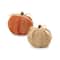 3&#x22; Braided Fabric Pumpkin Set